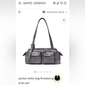 Samo Ondoh Pocket Utility bag M baked gray